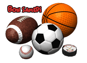 Gif animé Bon samedi sport ballons